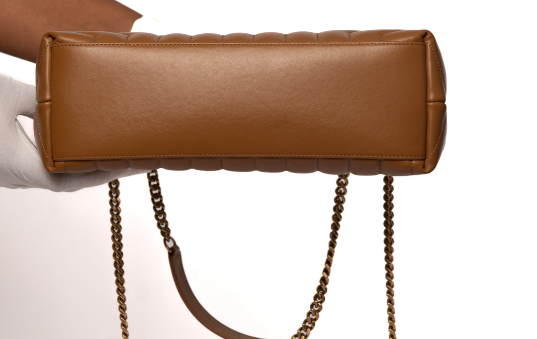 Saint Laurent Loulou Medium Shoulder Bag (Natural Tan)